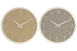 DKD Home Decor Reloj de Pared Surtido Resina y MDF 40x40 cm
