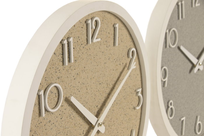 DKD Home Decor Reloj de Pared Surtido Resina y MDF 40x40 cm