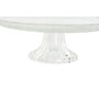 DKD Home Decor Plato de Cristal Grabado Transparente con Pie