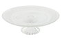 DKD Home Decor Plato con Pie Cristal Transparente 29 x 29 x 9.2 cm Apto Microondas y Lavavajillas