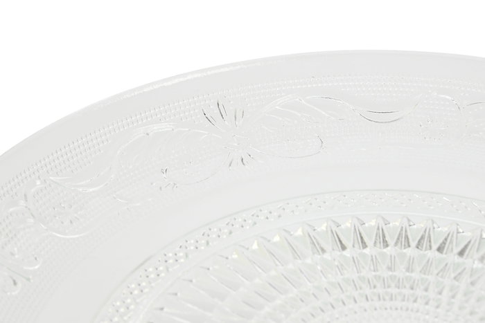 DKD Home Decor Plato con Pie Cristal Transparente 29 x 29 x 9.2 cm Apto Microondas y Lavavajillas DKD Home Decor Plato con Pie Cristal Transparente 29 x 29 x 9.2 cm Apto Microondas y Lavavajillas