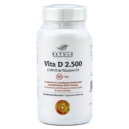 BETULA Vita D 2500 UI 90 Cápsulas - Vitamina D3 para Músculos, Huesos y Sistema Inmune