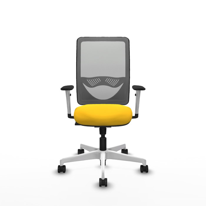 PIQUERAS Y CRESPO Silla de oficina Zulema con mecanismo Sincro, Amarillo y Gris PIQUERAS Y CRESPO Silla de oficina Zulema con mecanismo Sincro, Amarillo y Gris