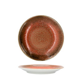 Summa Plato Llano Magma - Plato de porcelana para vajilla, diámetro 20 cm (Set de 6)
