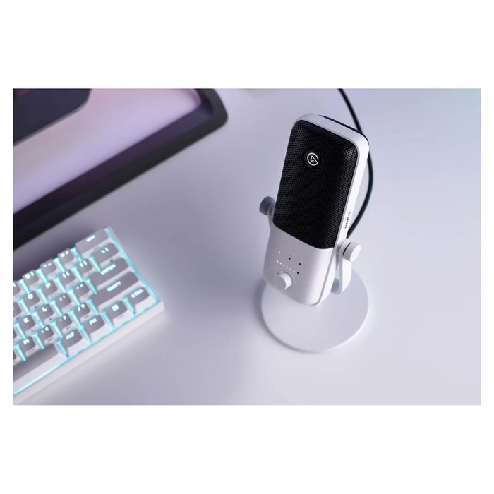 Elgato Wave:3 Micrófono USB de sobremesa profesional, 120dB, 96kHz, 10MAB9911, color Blanco