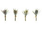 DKD Home Decor Ramo de PE y Hierro Surtido de 4 Colores