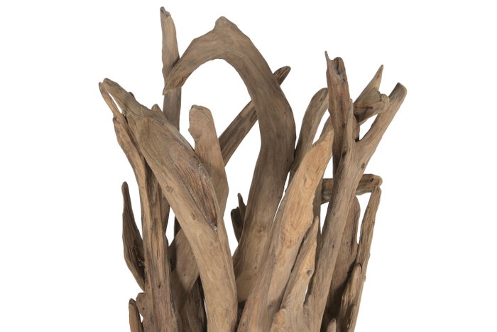DKD Home Decor Lámpara de Pie Colección Lamps 2c 24 Balines 150 cm de Alto en Madera de Teca con Portalámparas E27 DKD Home Decor Lámpara de Pie Colección Lamps 2c 24 Balines 150 cm de Alto en Madera de Teca con Portalámparas E27
