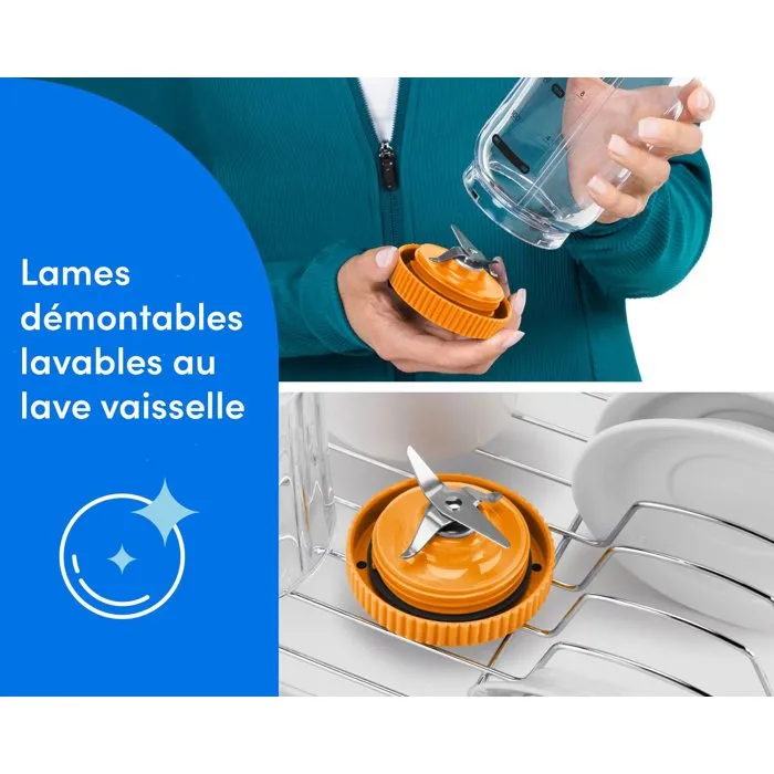 Nutribullet Licuadora Portátil NBP013OR Flex - Naranja