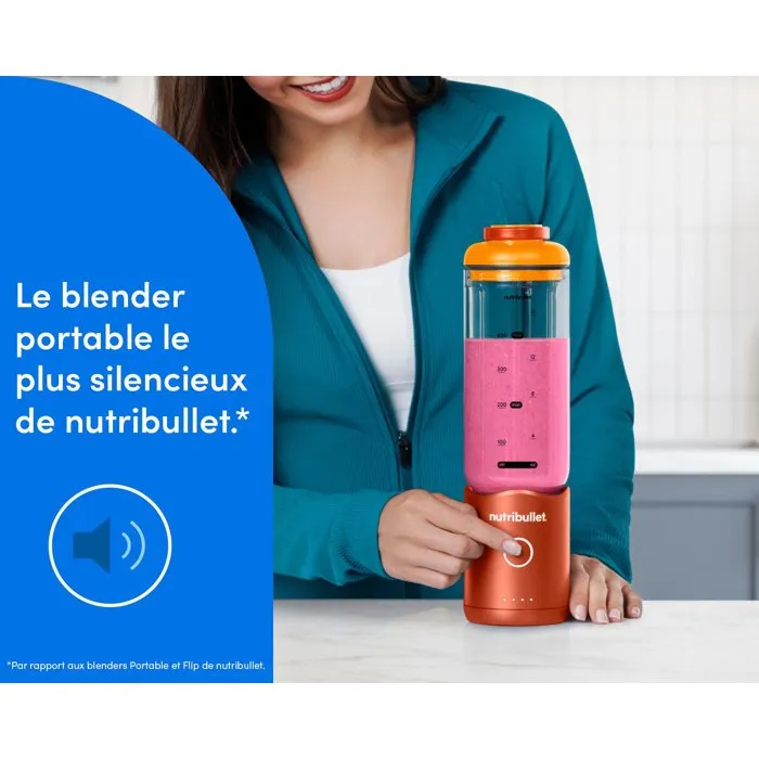Nutribullet Licuadora Portátil NBP013OR Flex - Naranja