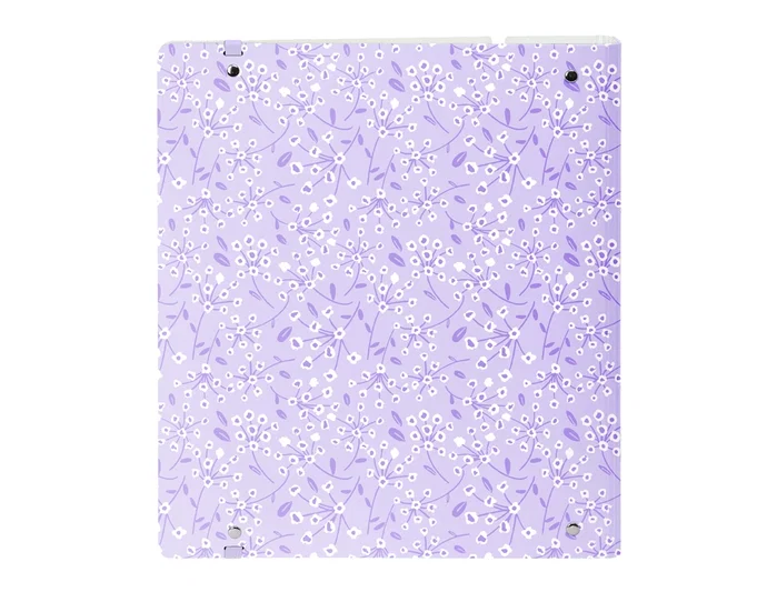 Safta Carpeblock PP Foam 4 Anillas 35mm con Recambio Light Purple Flowers