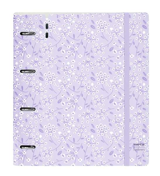 Safta Carpeblock PP Foam 4 Ani 35mm c/Recambio Light Purple Flowers 27x32x4 cm