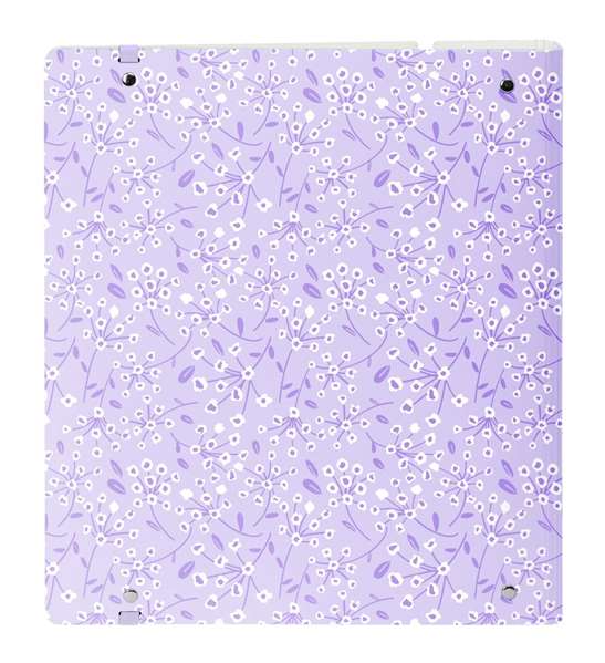 Safta Carpeblock PP Foam 4 Ani 35mm c/Recambio Light Purple Flowers 27x32x4 cm