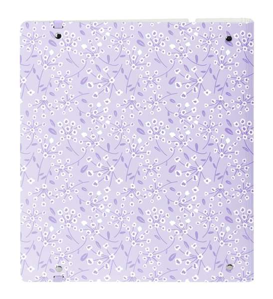 Safta Carpeblock PP Foam 4 Ani 35mm c/Recambio Light Purple Flowers 27x32x4 cm
