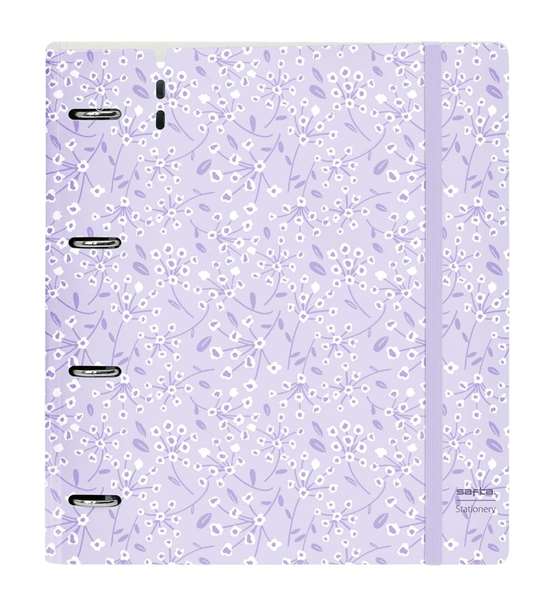 Safta Carpeblock PP Foam 4 Ani 35mm c/Recambio Light Purple Flowers 27x32x4 cm