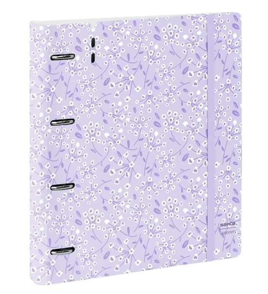 Safta Carpeblock PP Foam 4 Ani 35mm c/Recambio Light Purple Flowers 27x32x4 cm