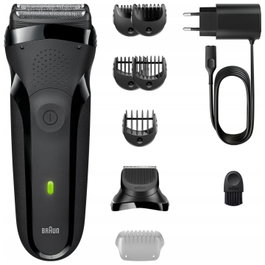 Braun Series 3 300 BT Negra con Recortador de Barba