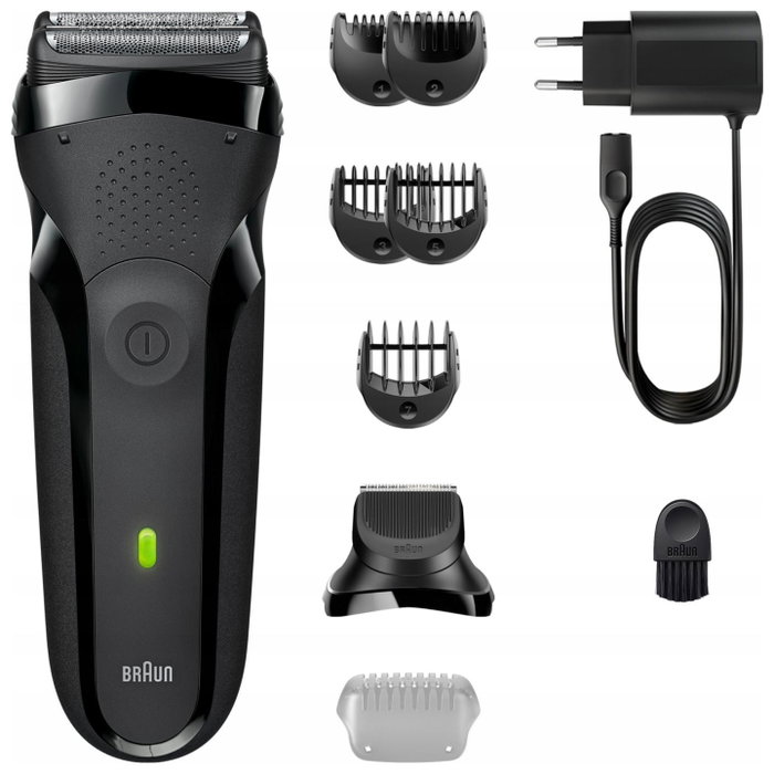 Braun Series 3 300 BT Negra con Recortador de Barba Braun Series 3 300 BT Negra con Recortador de Barba