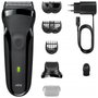 Braun Series 3 300 BT Negra con Recortador de Barba