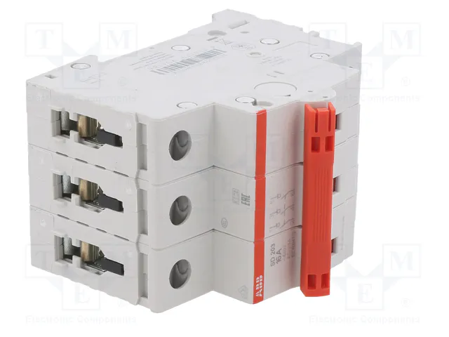 ABB SD200 Interruptor de aislamiento de 3 polos 16A 400VAC ABB SD200 Interruptor de aislamiento de 3 polos 16A 400VAC
