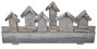 DKD Home Decor Perchero de Pared Casas Azul Desgastado