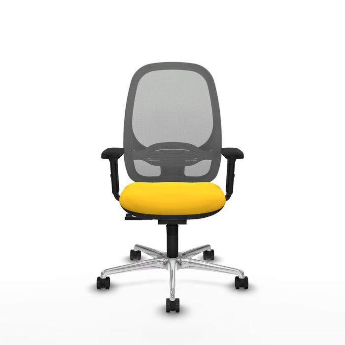 PIQUERAS Y CRESPO Silla de oficina Cilanco con mecanismo Sincro, Amarillo y Gris PIQUERAS Y CRESPO Silla de oficina Cilanco con mecanismo Sincro, Amarillo y Gris