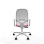 PIQUERAS Y CRESPO Silla de oficina Cilanco Rosa y Blanca
