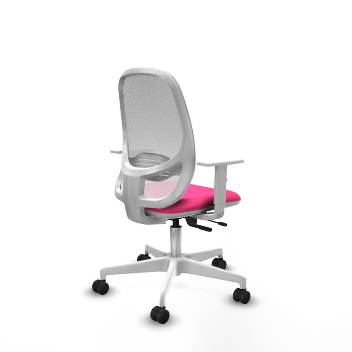 PIQUERAS Y CRESPO Silla de oficina Cilanco Rosa y Blanca PIQUERAS Y CRESPO Silla de oficina Cilanco Rosa y Blanca