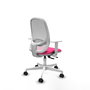 PIQUERAS Y CRESPO Silla de oficina Cilanco Rosa y Blanca