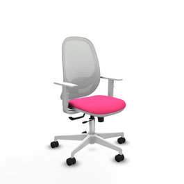 PIQUERAS Y CRESPO Silla de oficina Cilanco Rosa y Blanca