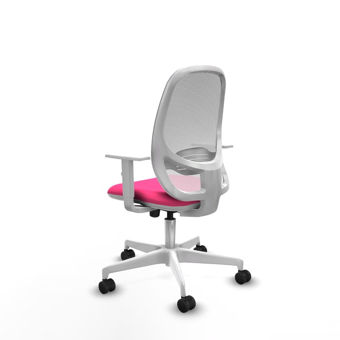 PIQUERAS Y CRESPO Silla de oficina Cilanco Rosa y Blanca PIQUERAS Y CRESPO Silla de oficina Cilanco Rosa y Blanca