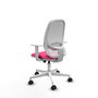 PIQUERAS Y CRESPO Silla de oficina Cilanco Rosa y Blanca