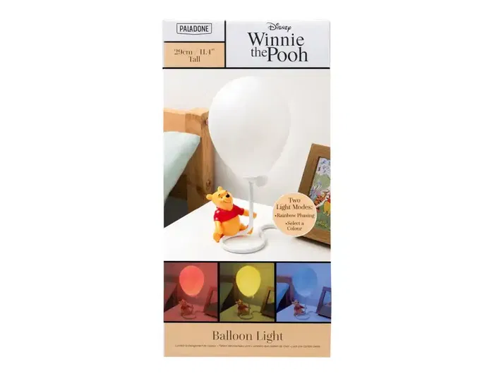 Wondee Lampara LED Disney Winnie the Pooh con Globo Cambiante de Colores, Forma 36 cm