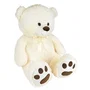 Jemini JEM3298061008814 Peluche Oso Crema con Lazo +/- 100 cm - Gran oso crema de 1 metro, irresistiblemente suave