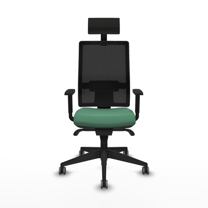 PIQUERAS Y CRESPO Silla de oficina Horna Verde esmeralda y Negro con mecanismo Sincro PIQUERAS Y CRESPO Silla de oficina Horna Verde esmeralda y Negro con mecanismo Sincro