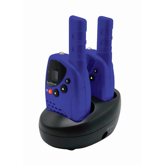 Lexibook Walkie Talkies Recargables C/Base Tw45Z | Alcance 5 Km, Tono de Llamada, Pilas Recargables