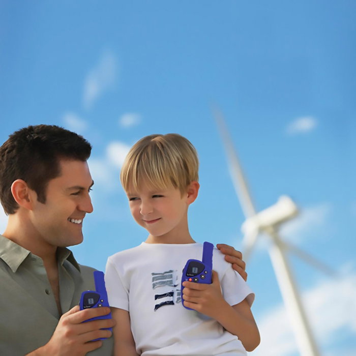 Lexibook Walkie Talkies Recargables C/Base Tw45Z | Alcance 5 Km, Tono de Llamada, Pilas Recargables