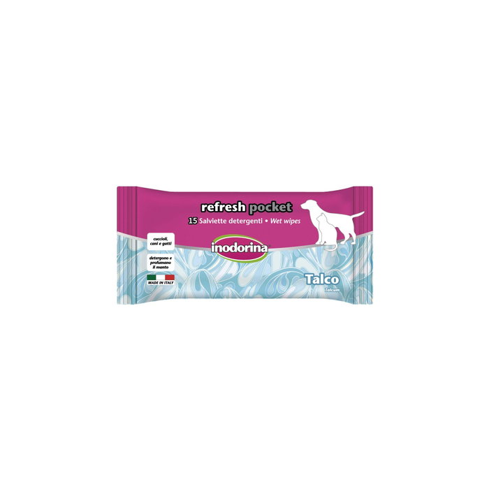 INODORINA VET Toallitas Talco Pocket 15Ud
