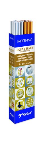 Papel De Embalar Kraft Rollo Sadipal Oro/Plata 1X3 M 60Gr Expositor De 25 Rollos (15Xoro Y 10Xplata) Papel De Embalar Kraft Rollo Sadipal Oro/Plata 1X3 M 60Gr Expositor De 25 Rollos (15Xoro Y 10Xplata)