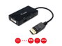 Equip Adaptador DisplayPort a HDMI, VGA y DVI Negro