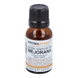 AROMASENSIA Mejorana Aceite Esencial 15ml - Potente calmante nervioso, alivia dolores musculares y menstruales, estrés y migrañas.