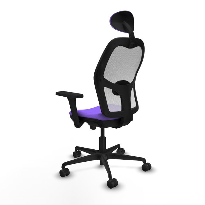 PIQUERAS Y CRESPO Silla de oficina Jorquera con mecanismo Sincro/Traslack, Lila y Blanco PIQUERAS Y CRESPO Silla de oficina Jorquera con mecanismo Sincro/Traslack, Lila y Blanco