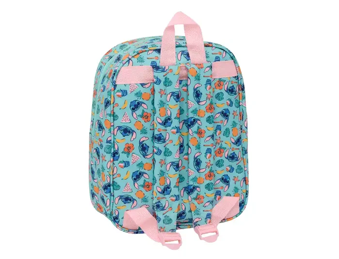 Safta Mochila de Guardería 3D Stitch Disney 27cm