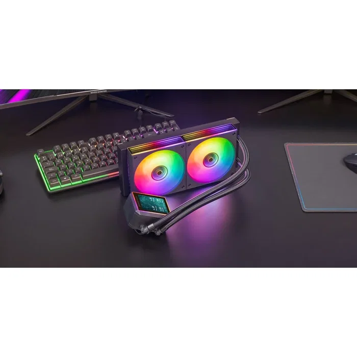 Mars Gaming ML-VISIONII240 Negro ARGB con Pantalla IPS 2,8 pulgadas, 240 mm