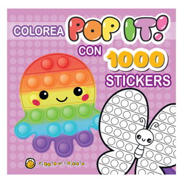 GATO DE HOJALATA, Pulpito ('Pop it!') Colorea con 1000 stickers