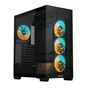 Gigabyte C500 PANORAMIC STEALTH Caja PC Gaming Midi Torre Negro, ATX, Mini-ATX, Mini-ITX, Ventana Lateral de Vidrio, Filtro Antipolvo