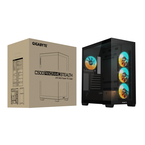 GIGABYTE C500 Panoramic Stealth Negro GIGABYTE C500 Panoramic Stealth Negro
