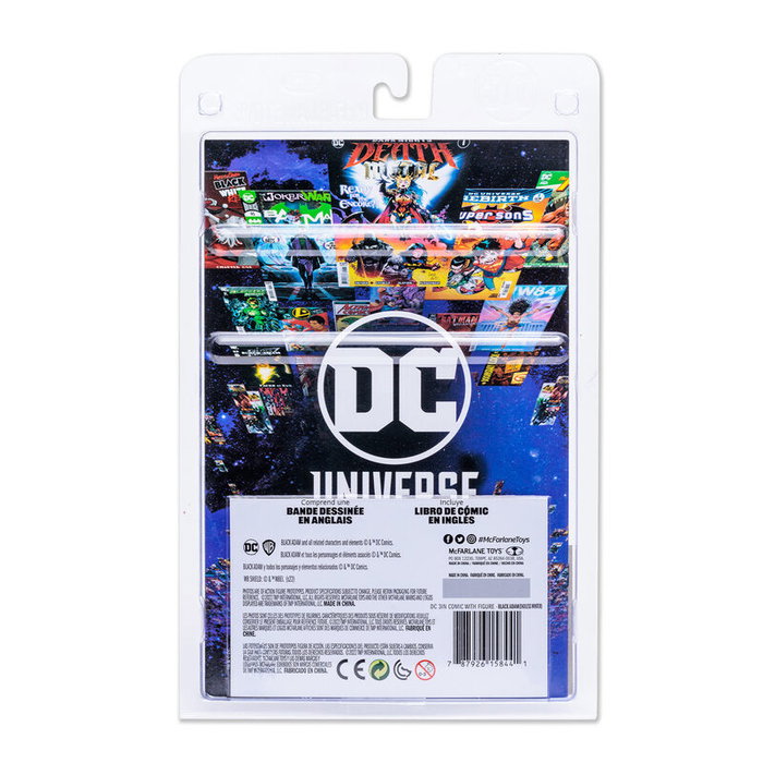 McFarlane Toys Figura Black Adam + Comic Endless DC Comics 7cm Articulada McFarlane Toys Figura Black Adam + Comic Endless DC Comics 7cm Articulada