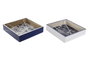 DKD Home Decor Servilletero MDF y Metal Girasoles Surtido de 2