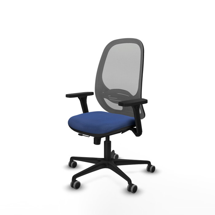PIQUERAS Y CRESPO Silla de oficina Cilanco con mecanismo Sincro/Traslack Azul marino y Gris PIQUERAS Y CRESPO Silla de oficina Cilanco con mecanismo Sincro/Traslack Azul marino y Gris
