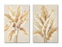 DKD Home Decor Cuadro Lienzo MDF 60x3x90 Hojas Palmera Surtido de 2